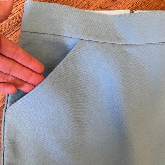 J Crew pencil skirt. Robins egg blue. - Picture 2 of 8